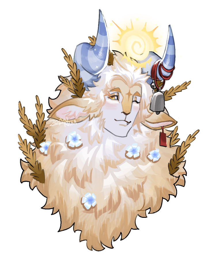 Bust/fully shaded example